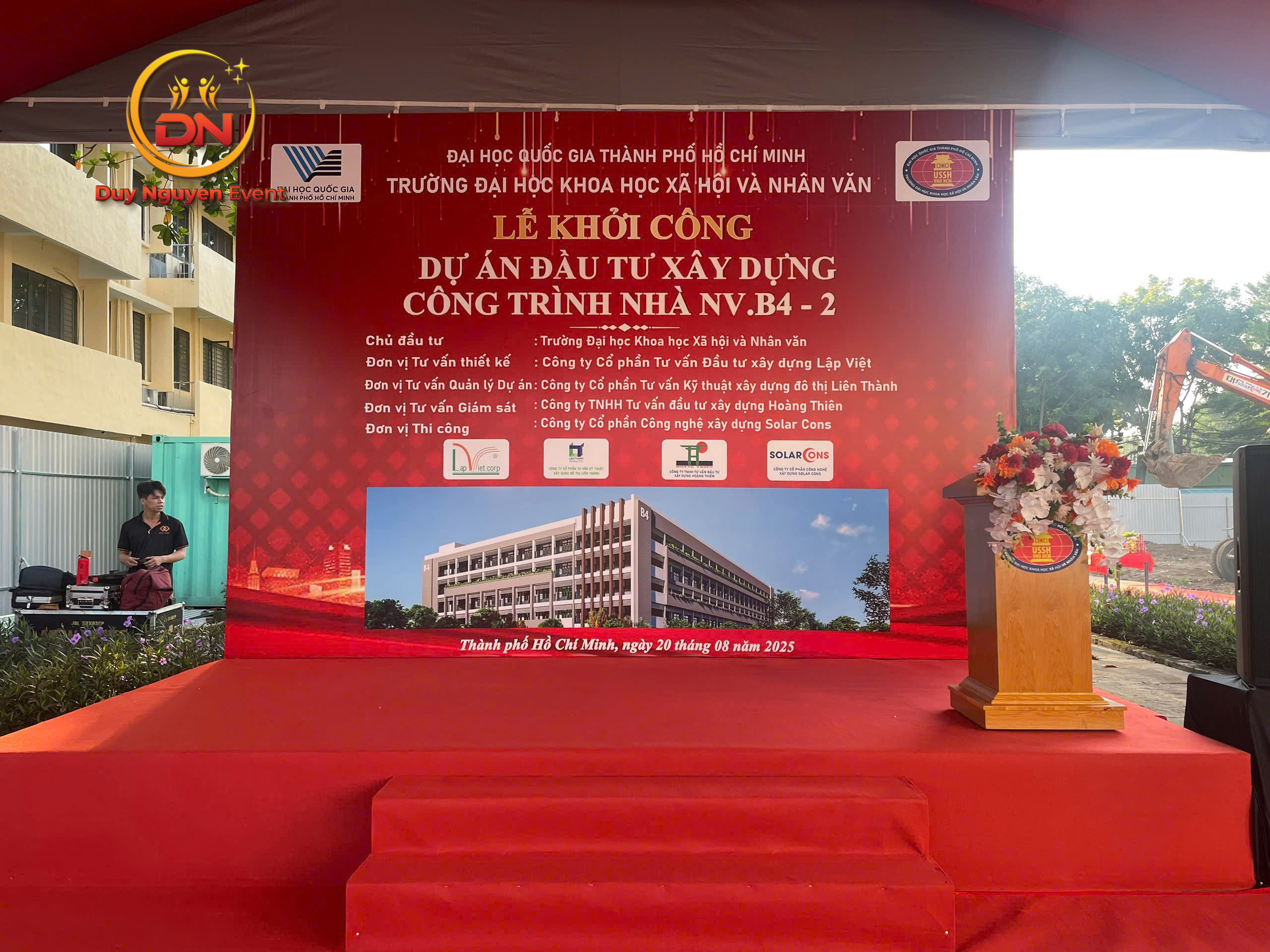 Hình ảnh lễ động thổ dự án A tại Quận 9 do Duy Nguyễn tổ chức