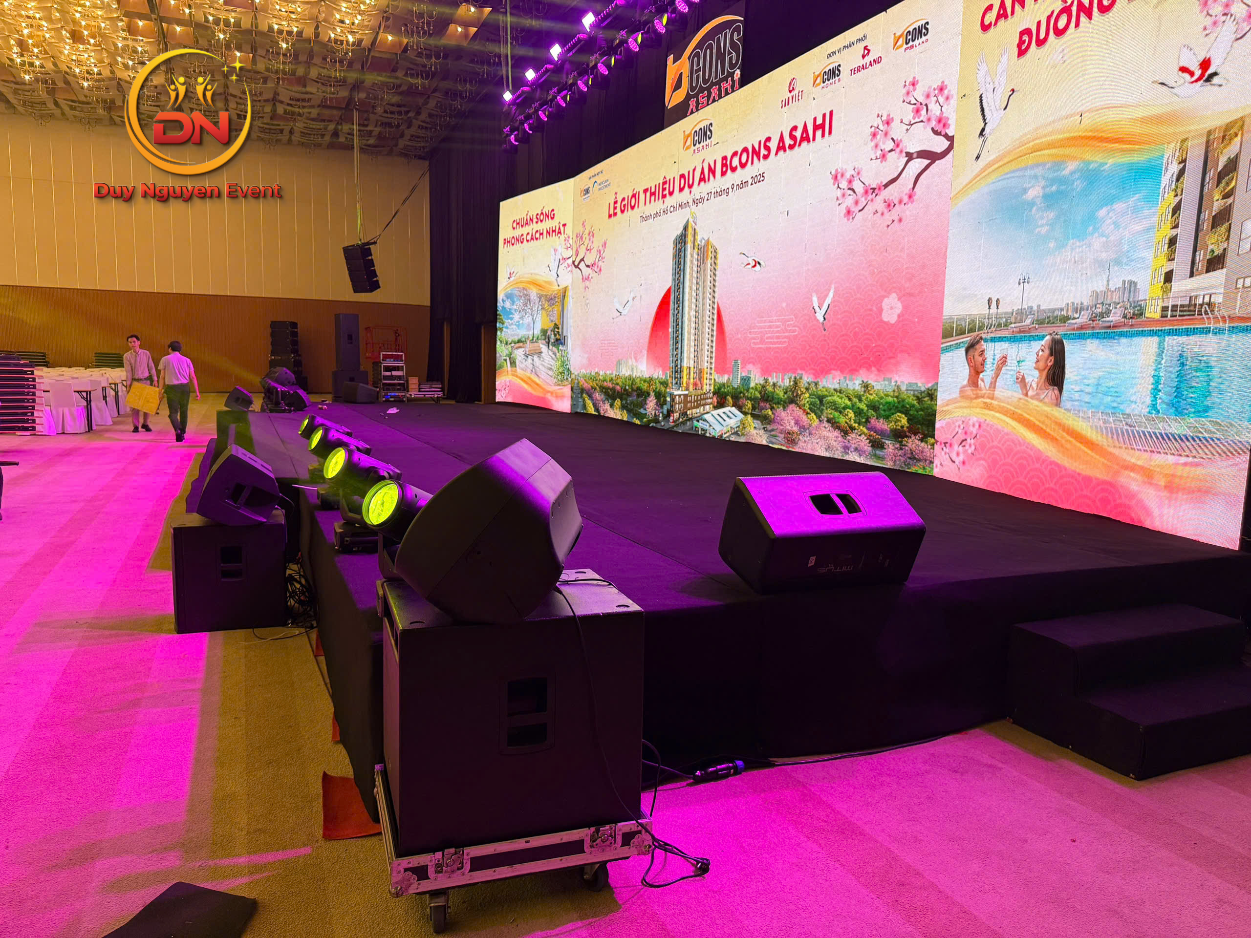 Cho thuê backdrop khai trương cửa hàng tại Tân Uyên.