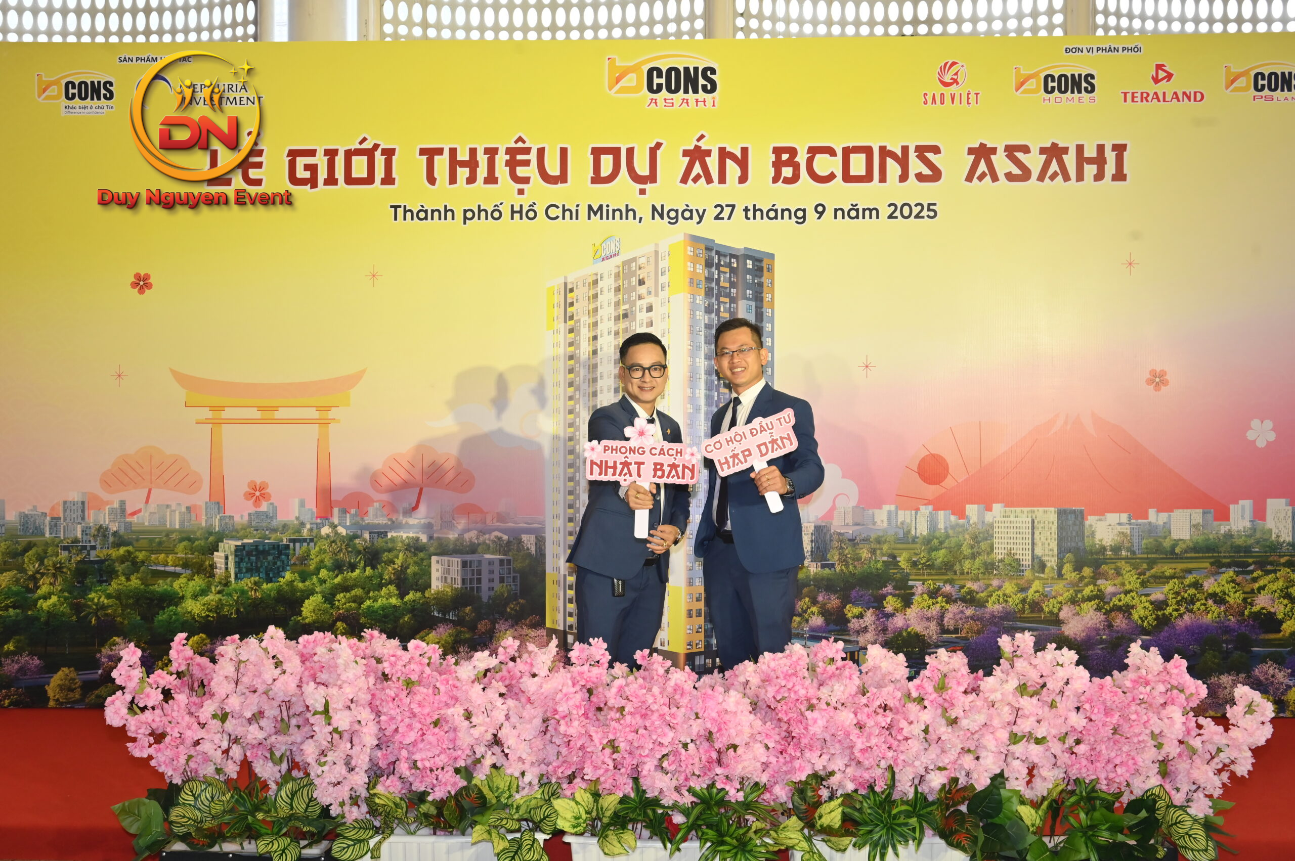 Dịch vụ cho thuê khung backdrop tại Thành Phố Mới cho sự kiện lễ khởi công chuyên nghiệp.