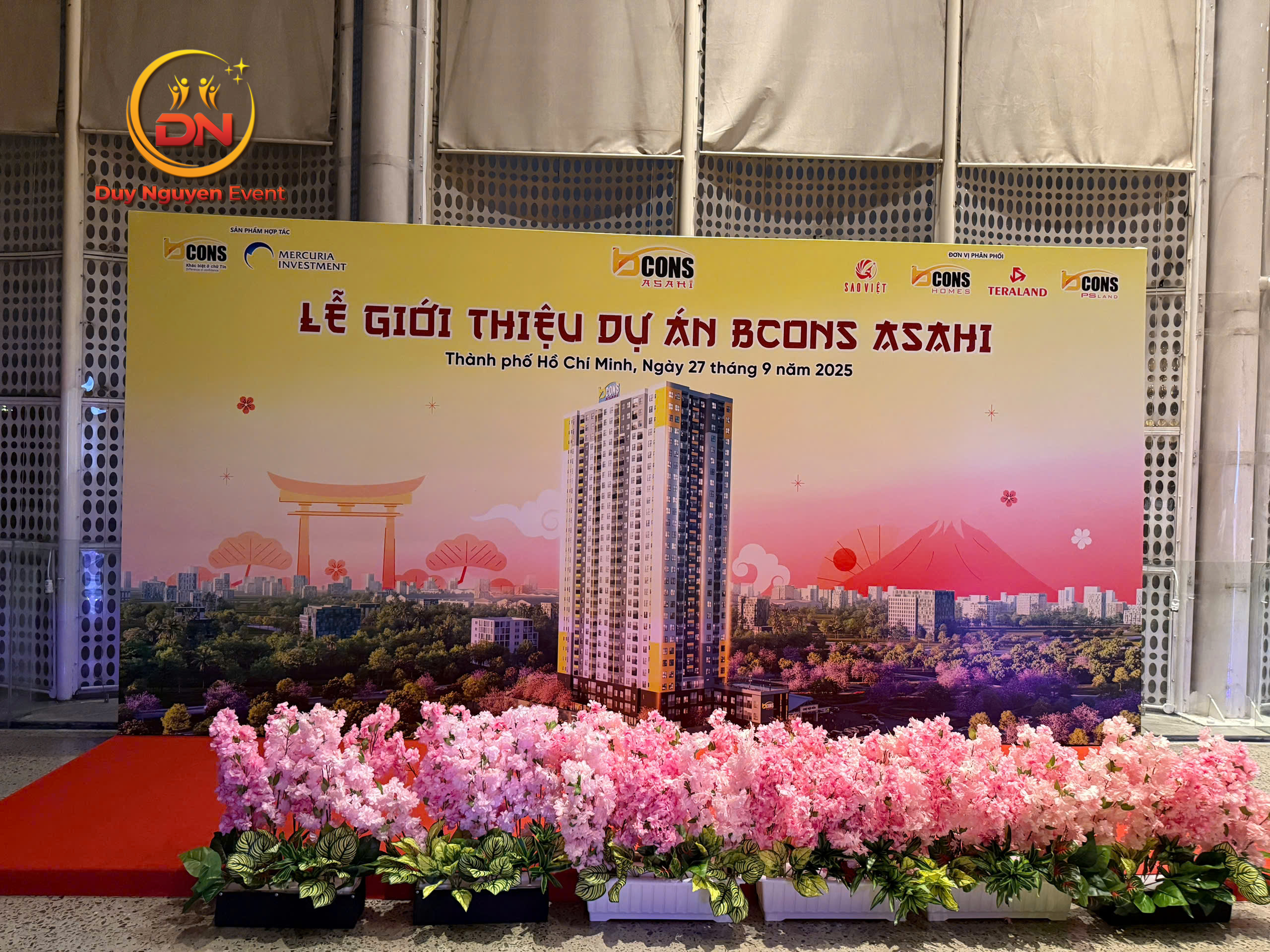 Quy trình dịch vụ cho thuê backdrop trọn gói tại Quận 7 của Sự Kiện Duy Nguyễn.