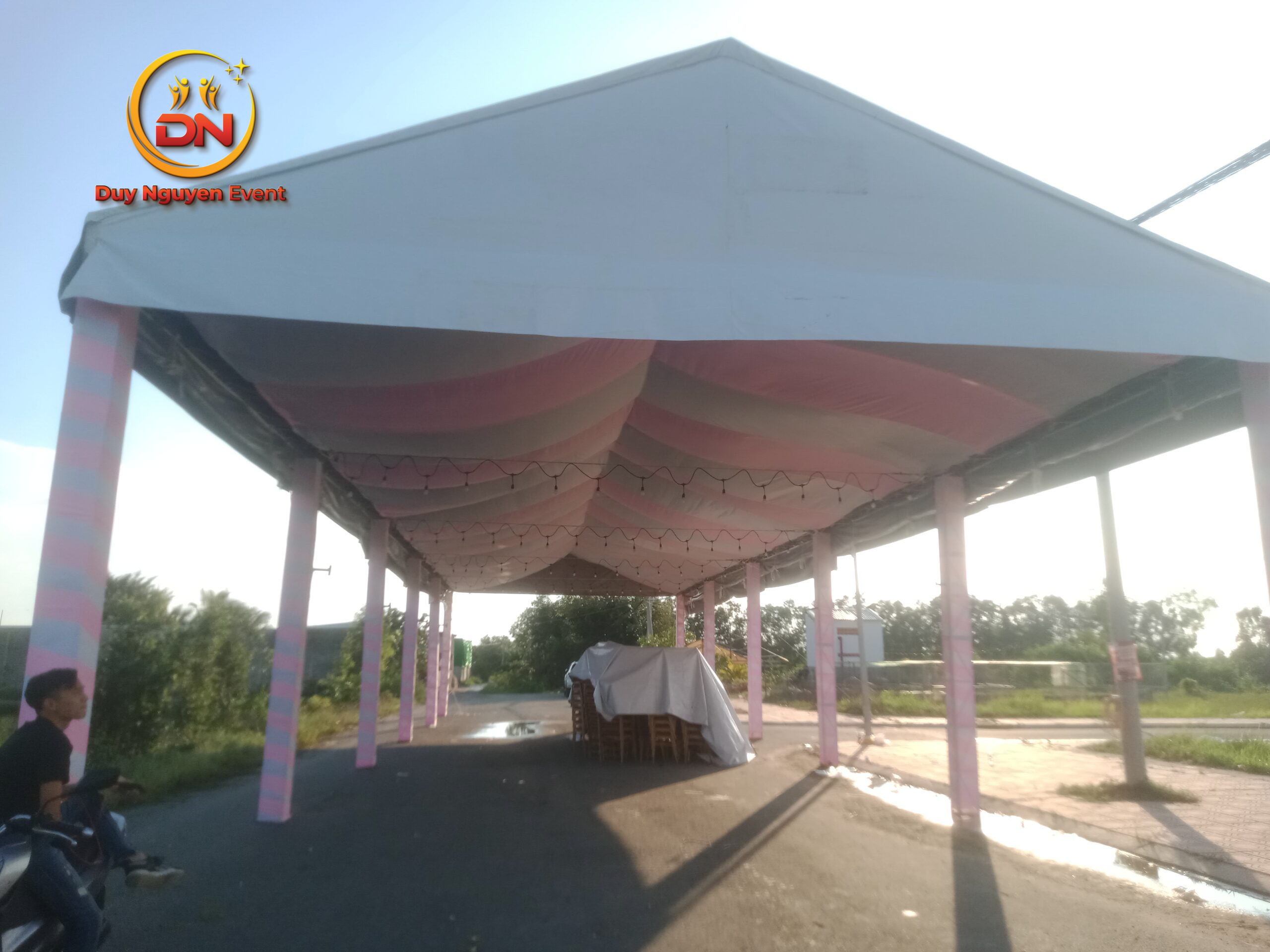 Thi công nhà bạt không gian chịu gió tại Nhơn Trạch - Sự Kiện Duy Nguyễn