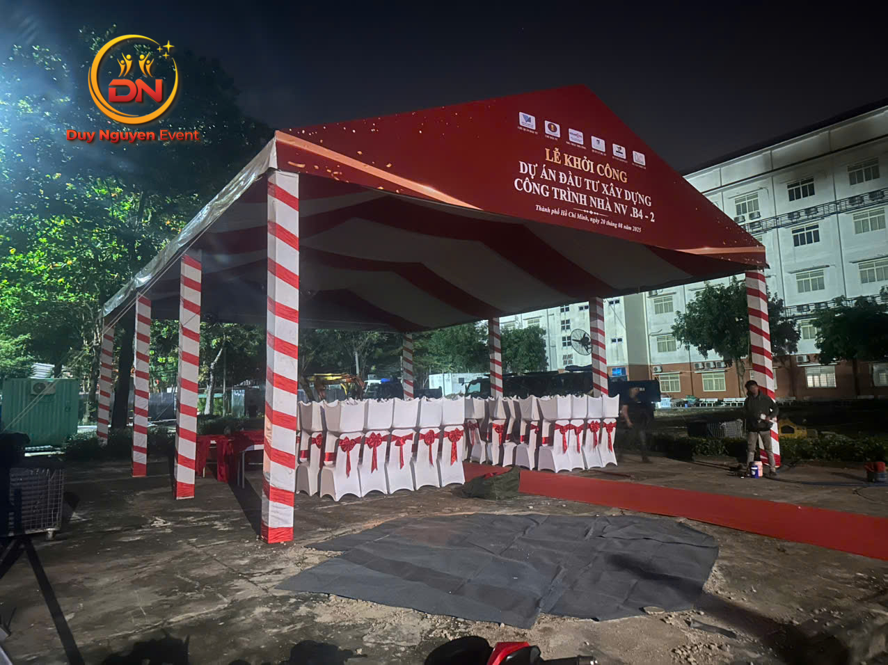 Hình ảnh thực tế lễ động thổ tổ chức bởi Sự Kiện Duy Nguyễn