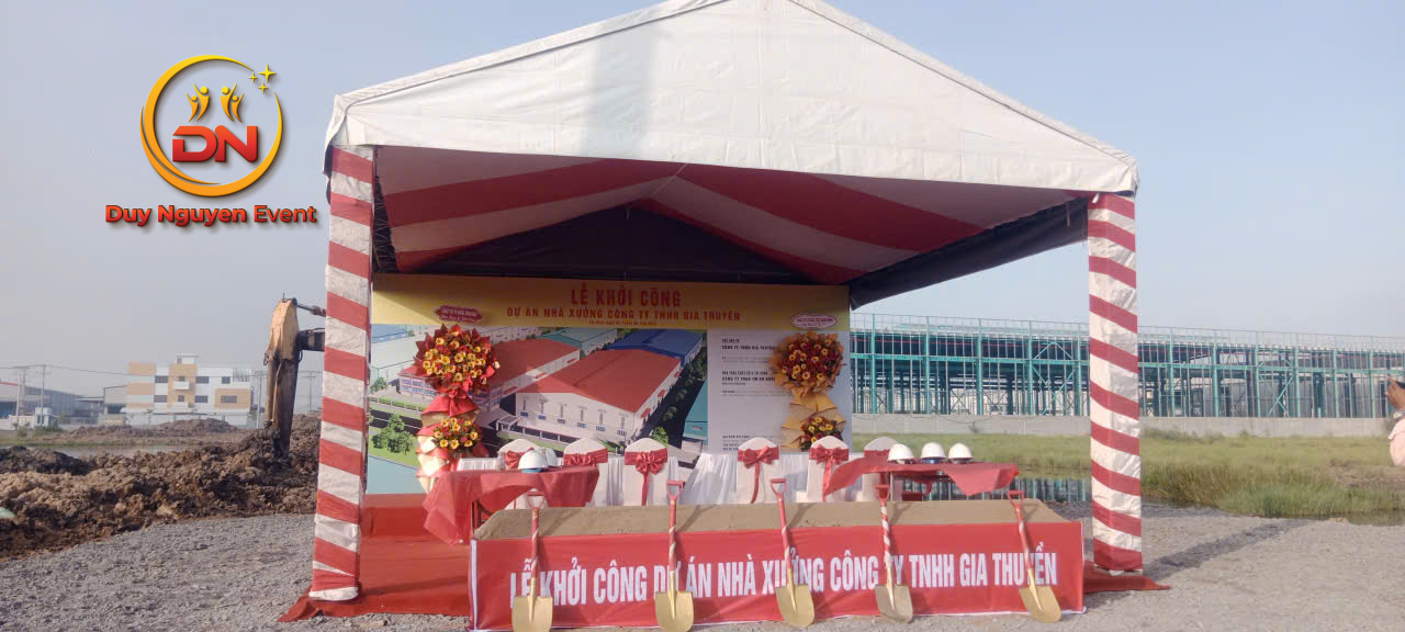 Không gian nhà bạt rộng rãi phục vụ hội nghị ngoài trời
