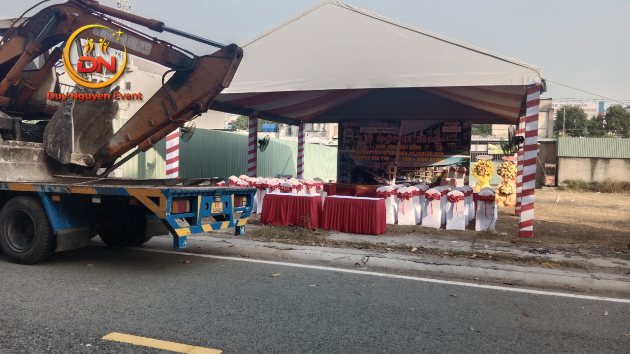 Lắp đặt nhà bạt không gian sự kiện ngoài trời tại Tây Ninh