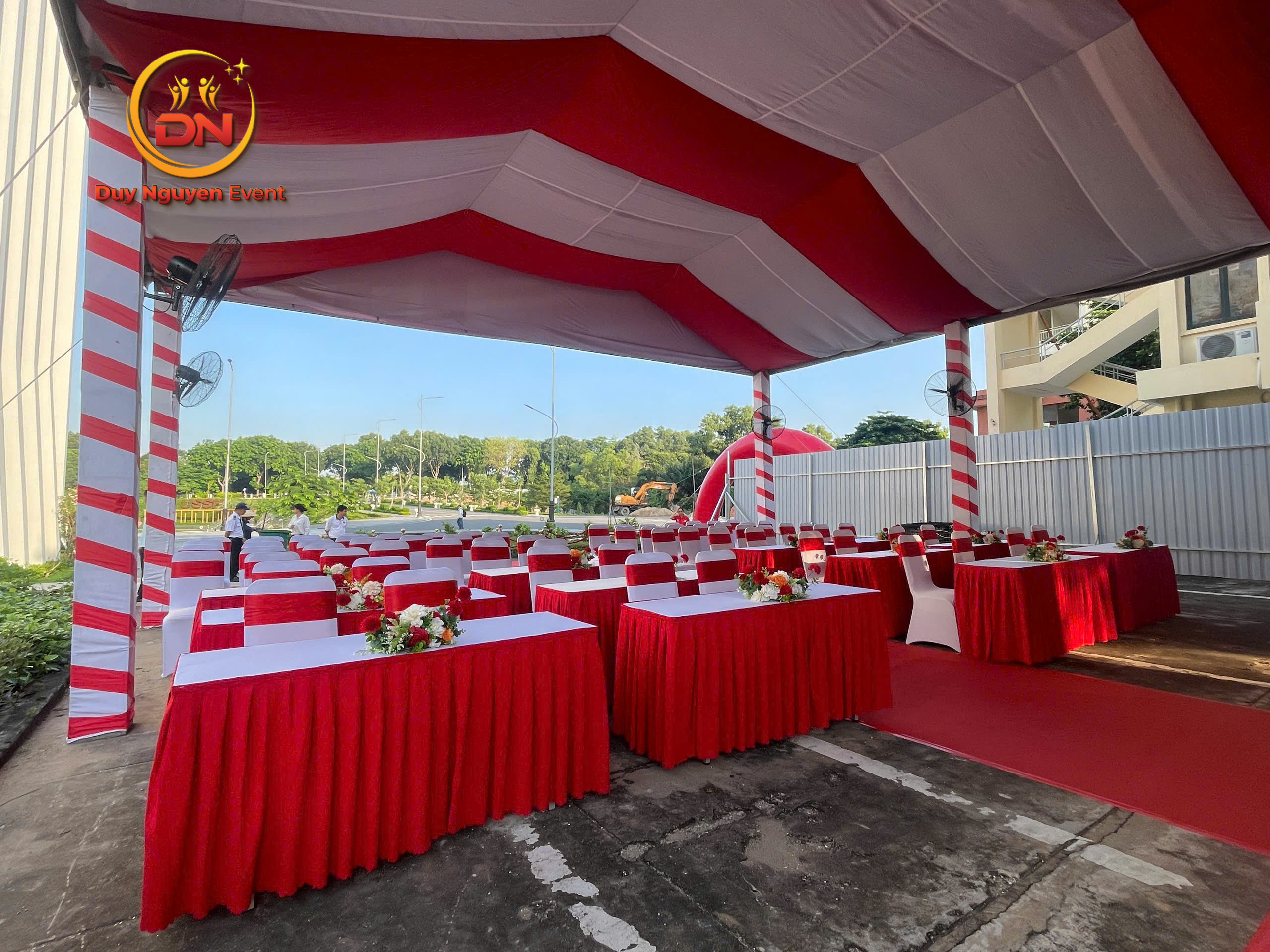 Lễ động thổ – khởi công với hệ thống rạp cưới, dù che và sân khấu uy tín