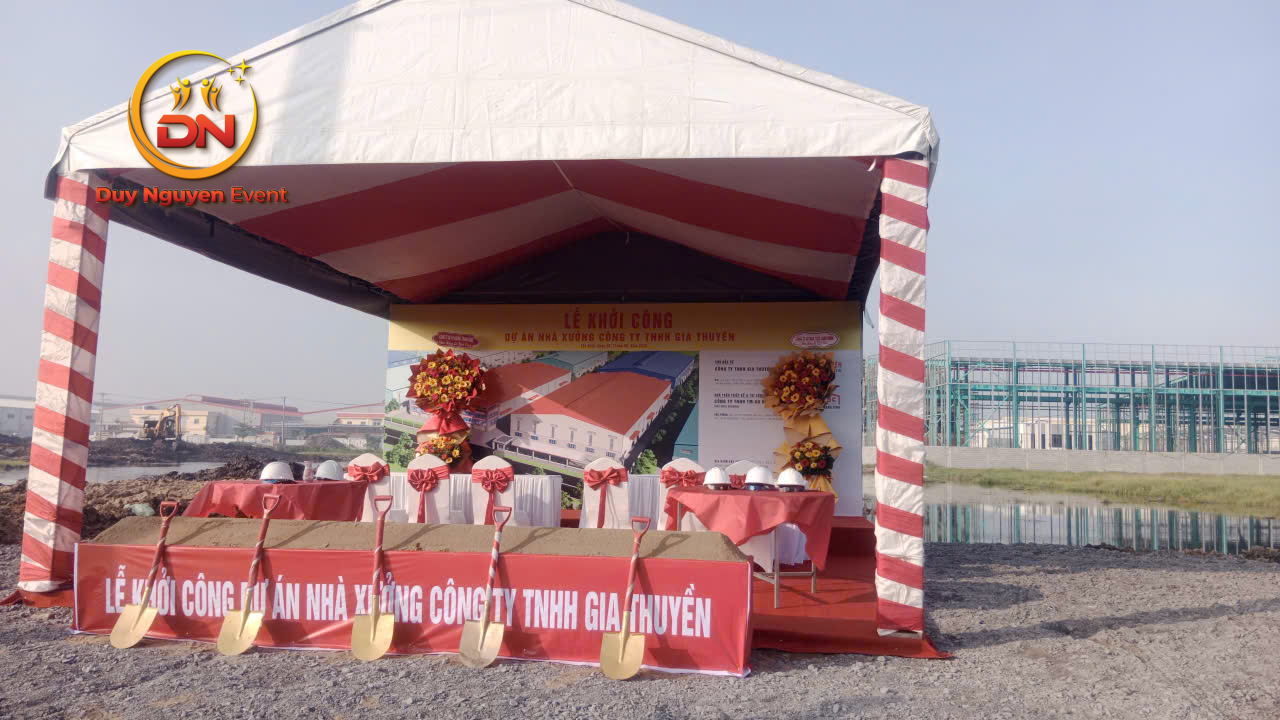 Lễ khánh thành sử dụng nhà bạt của Sự Kiện Duy Nguyễn