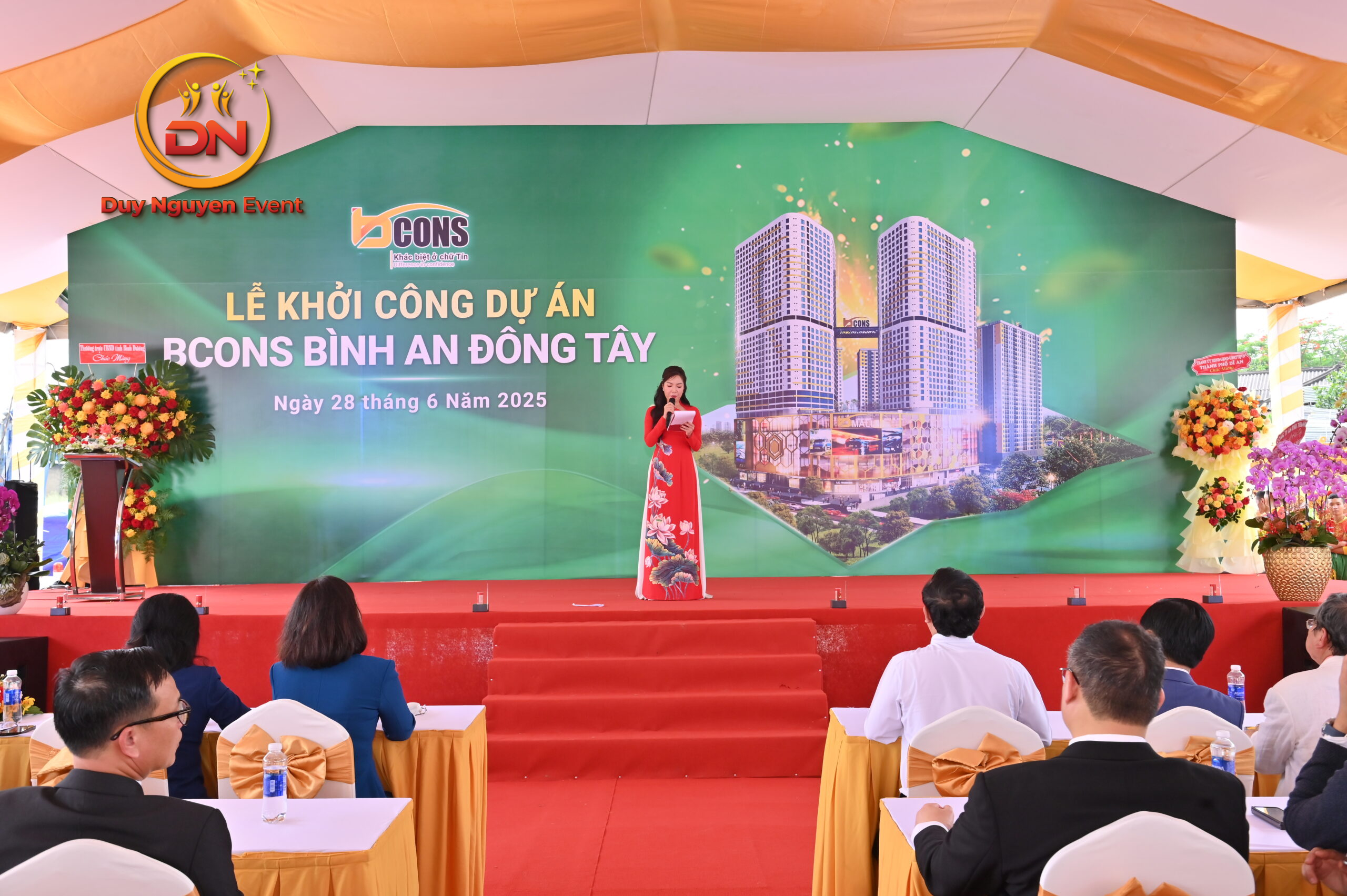 Trang trí sân khấu lễ động thổ với ngân sách tiết kiệm