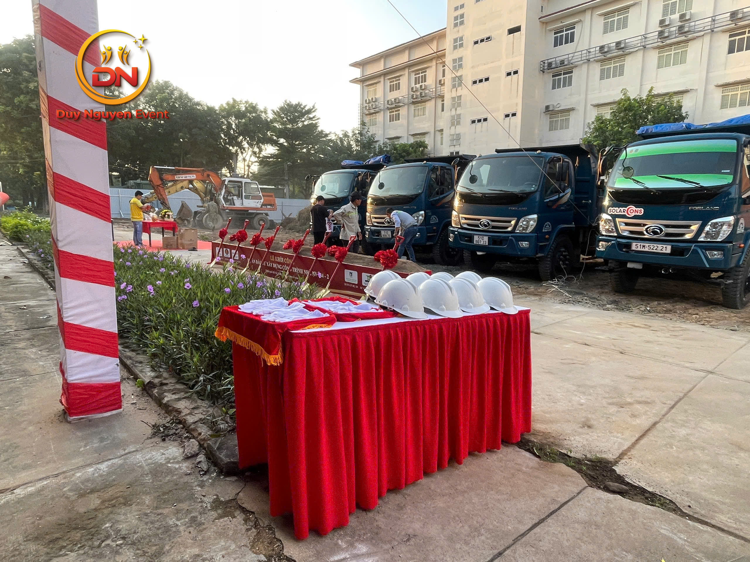 Trang trí sự kiện sang trọng cho lễ khởi công công trình tại Thủ Đức