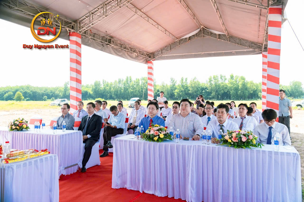 Ý tưởng tổ chức lễ khánh thành nhà máy sử dụng nhà bạt không gian rộng rãi và xanh sạch