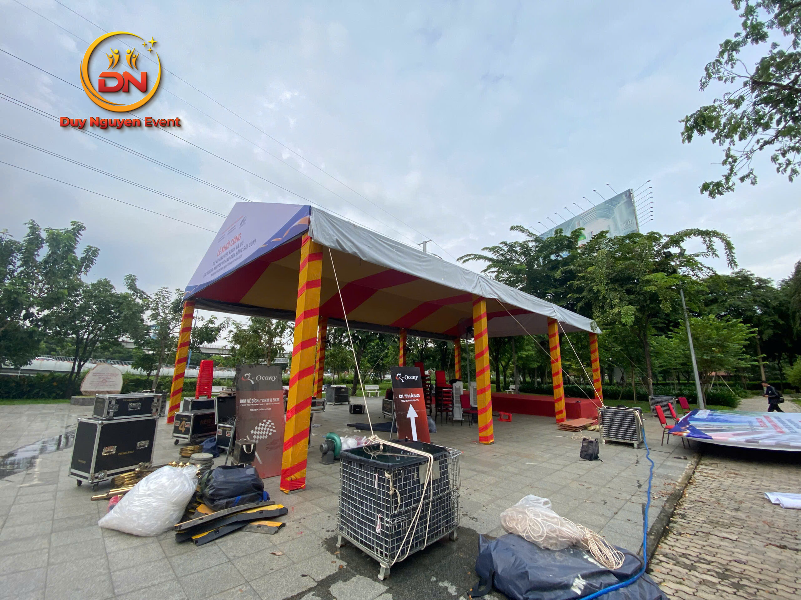 Lắp đặt nhà bạt không gian tại KCN Thủ Đức, TPHCM