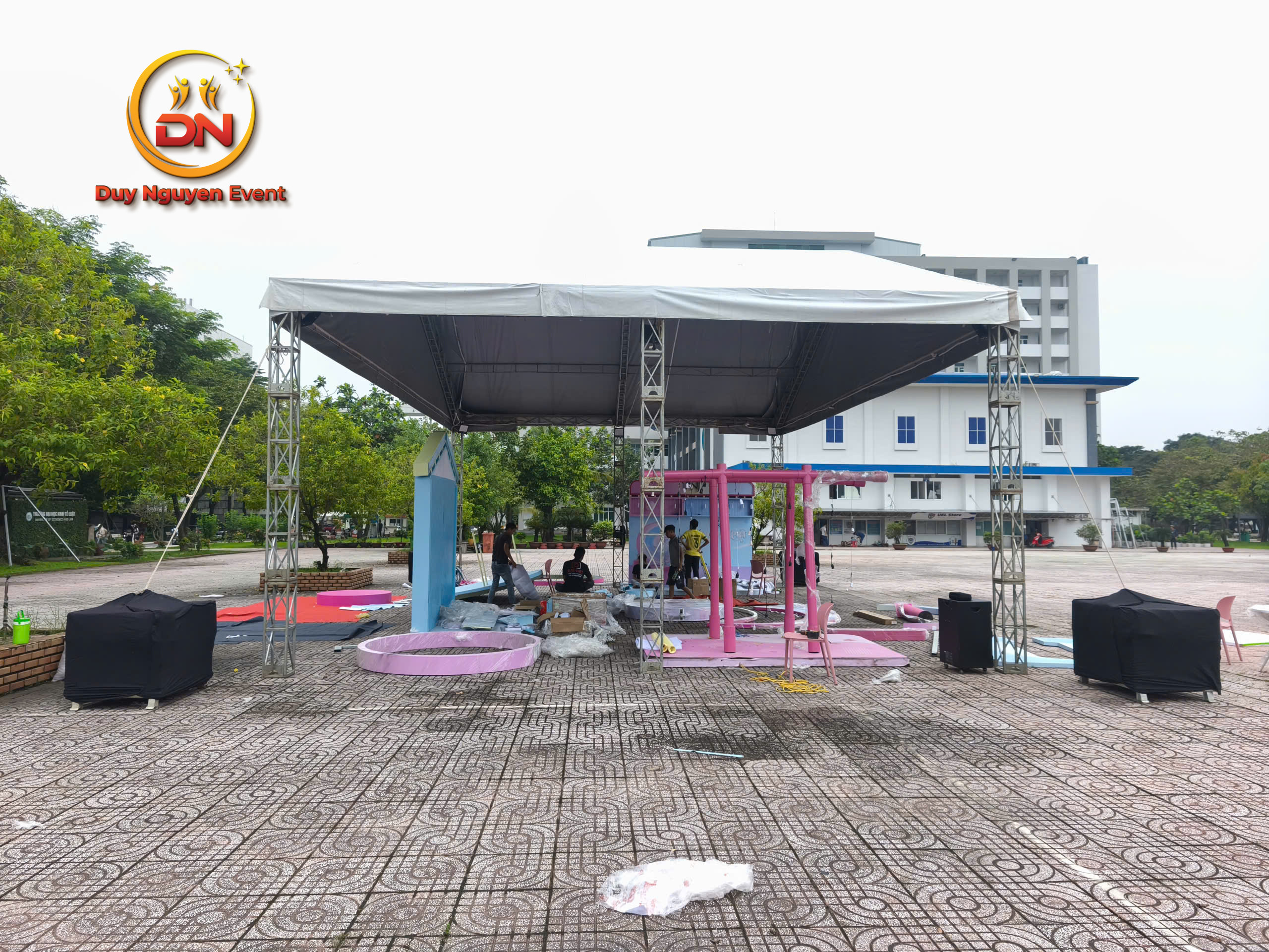 Lắp đặt nhà bạt sự kiện tại Long Thành, Đồng Nai.