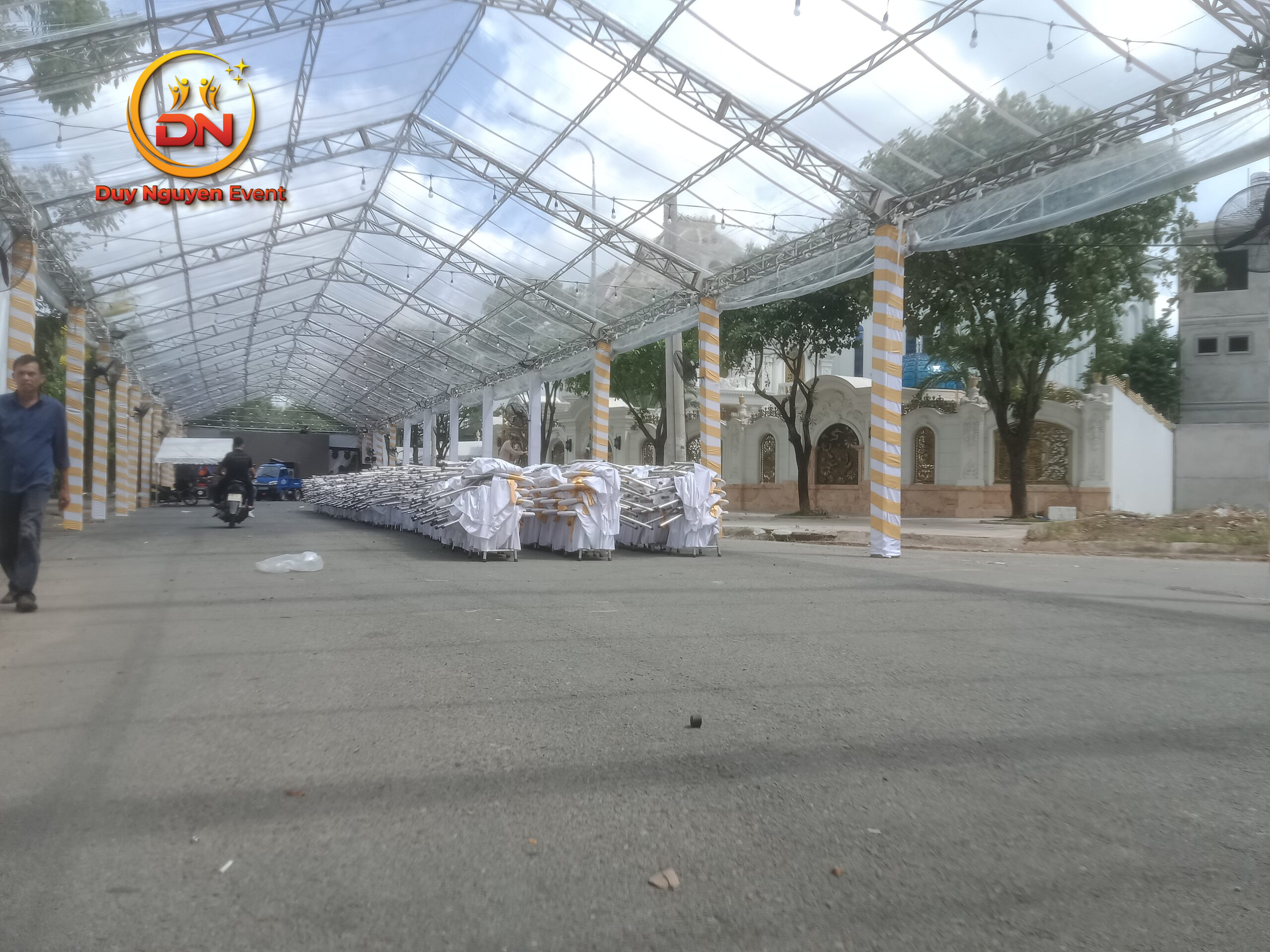 Nhà bạt trong suốt tổ chức sự kiện tiệc cưới tại Đồng Tháp