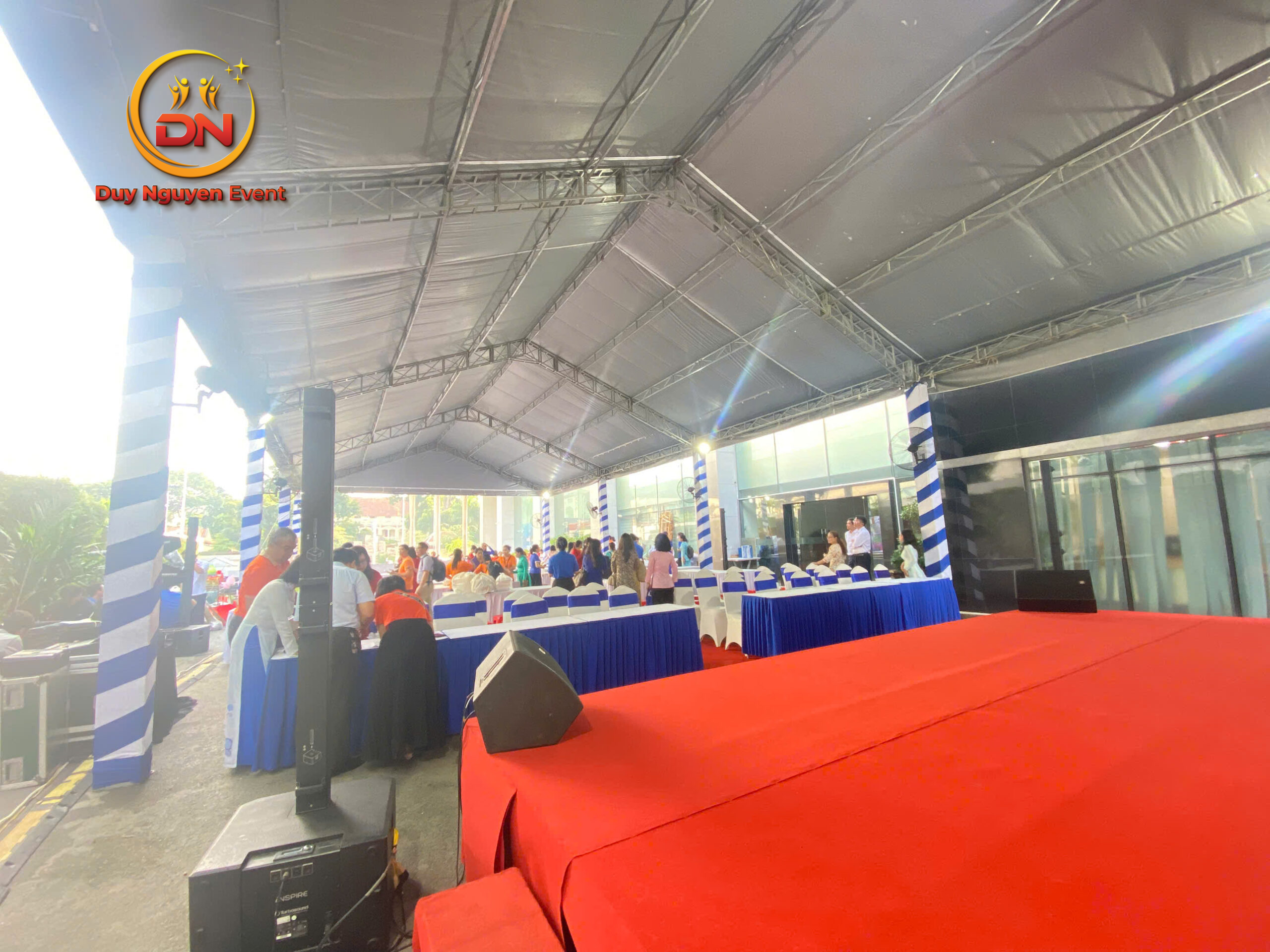 Thi công nhà bạt lễ khánh thành tại KCN Nhơn Trạch, Đồng Nai