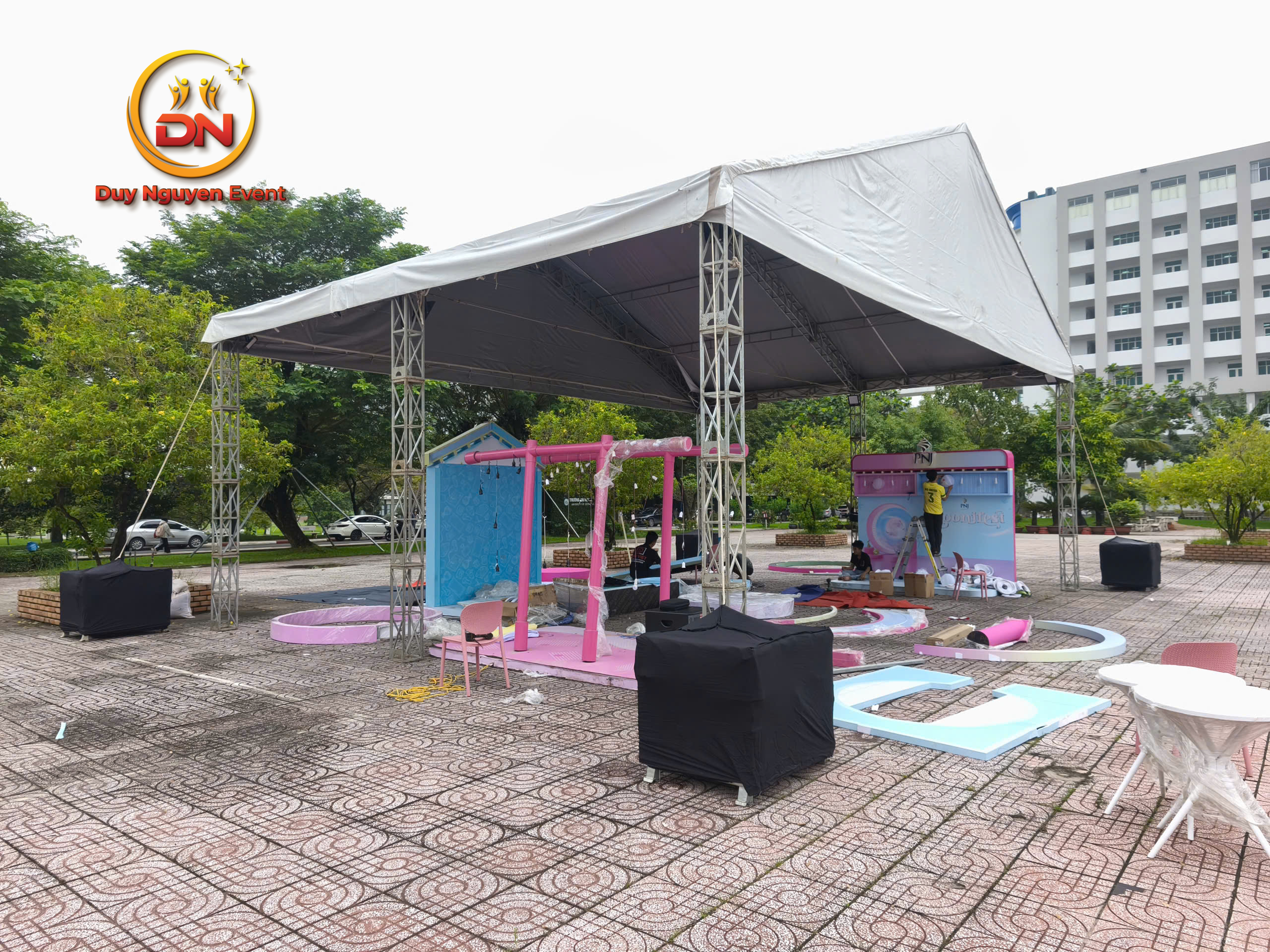 Thi công lắp đặt nhà bạt sự kiện an toàn tại Đồng Tháp