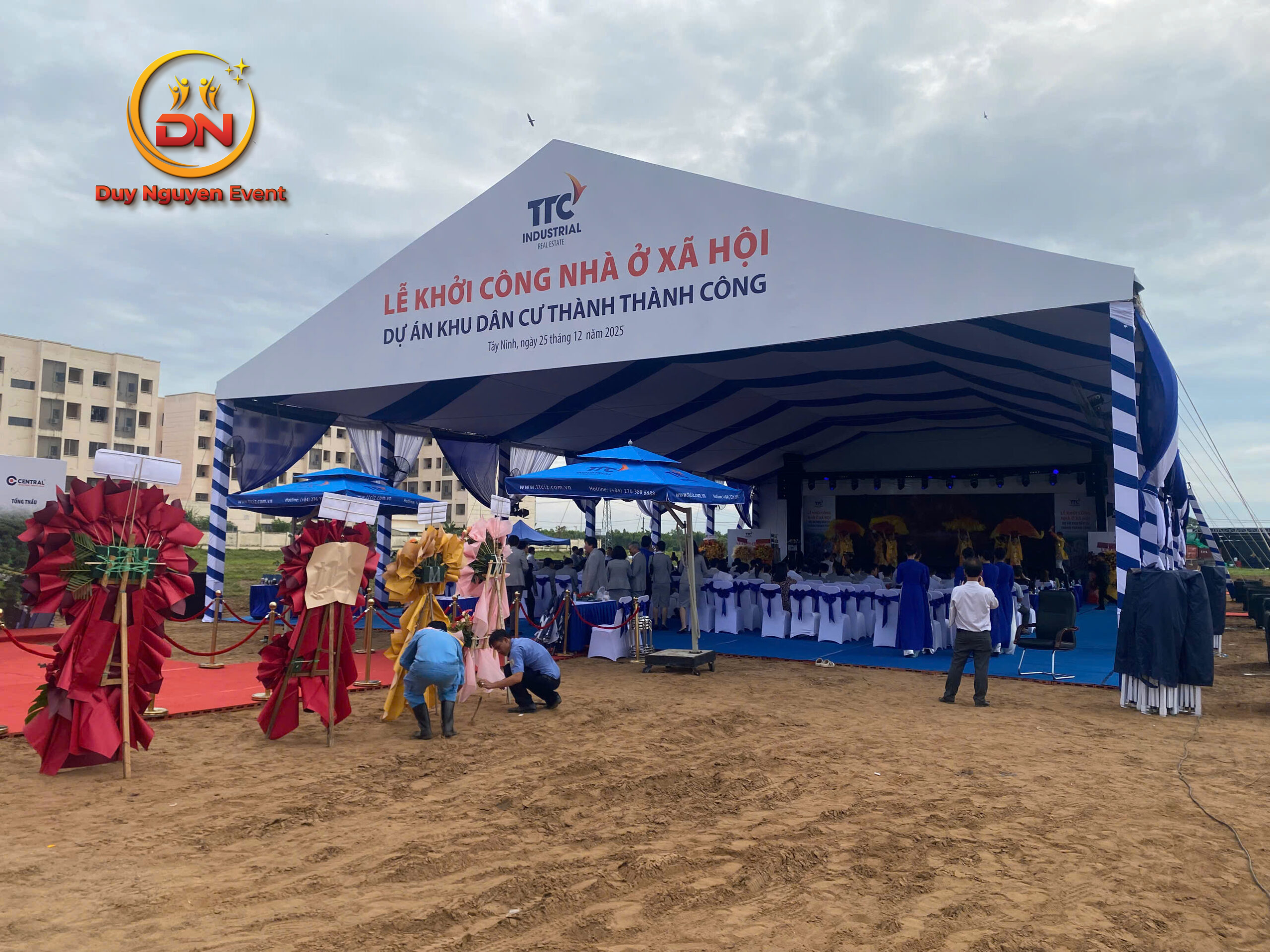 Đội ngũ Sự Kiện Duy Nguyễn thi công và hỗ trợ tổ chức sự kiện trọn gói tại tỉnh Tây Ninh