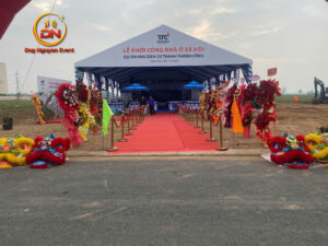 Toàn cảnh Lễ khởi công nhà ở xã hội KDC Thành Thành Công Tây Ninh do Sự Kiện Duy Nguyễn tổ chức trọn gói